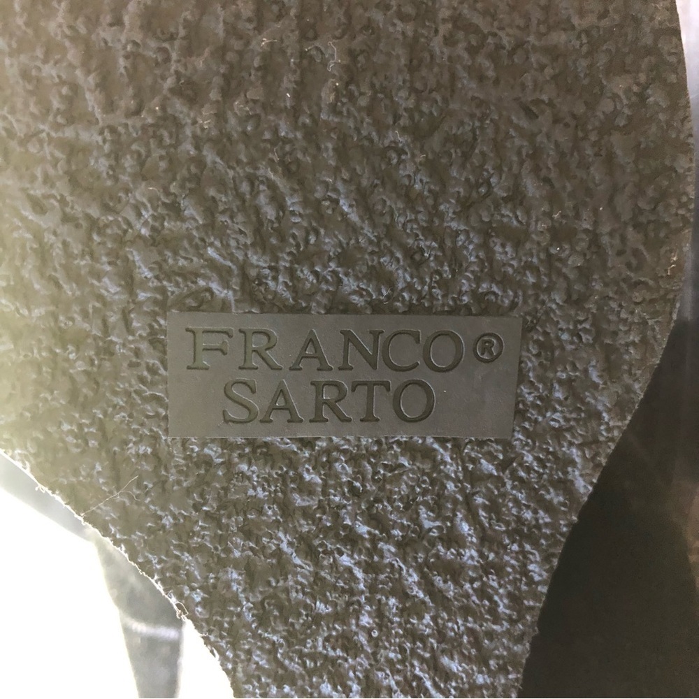 Franco Sarto Black Genuine Suede Wedge Boots Size 9M - Picture 5 of 6